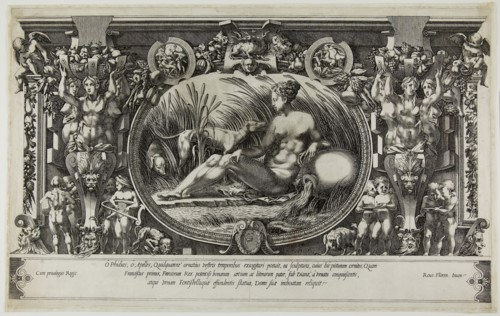 The Nymph of Fontainebleau, 1554, Pierre Milan (French, died 1557), after Rosso Fiorentino