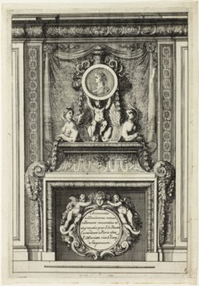 Chimneys in the Italian Manner, c. 1665, Jean Le Pautre, French, 1618-1682, France, Etching on