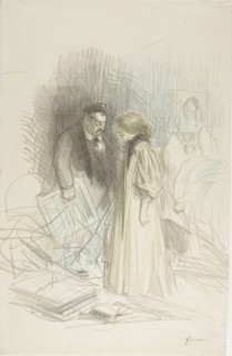 I Don’t Dare Take Them Down…It Would Hurt Him Too Much, c. 1892, Jean Louis Forain, French,