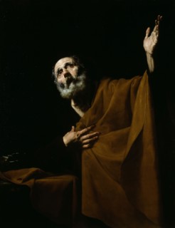Penitent Saint Peter, 1628/32, Jusepe de Ribera, Spanish, 1588–1652, Spain, Oil on canvas, 49 3/4 ×