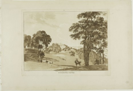 Penesawr Castle, 1776, Paul Sandby, English, 1731-1809, England, Aquatint on cream laid paper, 237