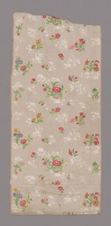 Panel (Dress Fabric), Qing dynasty (1644–1911), 1725/50, China, Silk, plain weave with