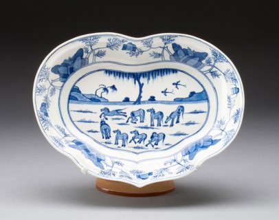 Dish, c. 1770, Worcester Porcelain Factory, Worcester, England, founded 1751, Worcester, Soft-paste