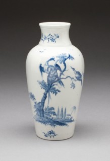 Vase, c. 1755, Worcester Porcelain Factory, Worcester, England, founded 1751, Worcester, Soft-paste