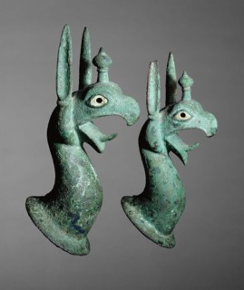 Pair of Protomes Depicting the Forepart of a Griffin, 625/575 BC, Greek, probably Samos, Samos,