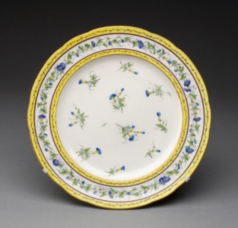 Plate, 1788, Sèvres Porcelain Manufactory, French, founded 1740, Painted by André-Vincent