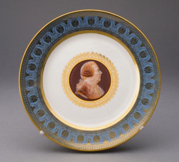 Plate, 1831, Sèvres Porcelain Manufactory, French, founded 1740, Sèvres, Soft-paste porcelain,