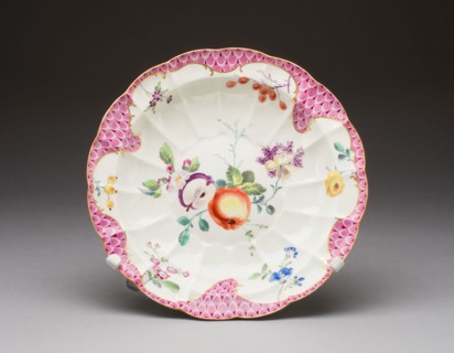 Dish, c. 1770, Worcester Porcelain Factory, Worcester, England, founded 1751, Worcester, Soft-paste