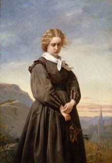 Love’s Melancholy, 1866, Constant Mayer, American, born France, 1832–1911, United States, Oil on