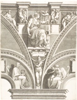 The Eritrean Sibyl, c. 1570, Giorgio Ghisi (Italian, 1520-1582), after Michelangelo Buonarroti