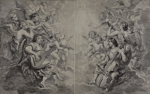 Angels Making Music, c. 1650, Cornelis Schut, I (Flemish, 1597-1655), after Peter Paul Rubens