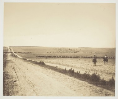 Maneuvers, Camp de Châlons, 1857, Gustave Le Gray, French, 1820–1884, France, Albumen print, from