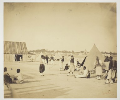 Untitled (Zouaves), 1857, Gustave Le Gray, French, 1820–1884, France, Albumen print, from the album