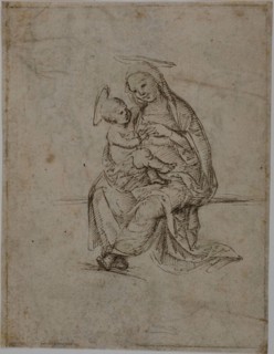 Virgin and Child (recto), Putti (verso), n.d., Florentine or Vicentine, Early 16th century, Italy,