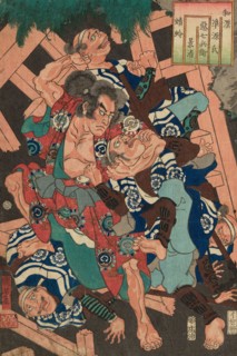 Kagero: Akushichibei Kagekiyo, from the series Japanese and Chinese Comparisons for the Chapters of