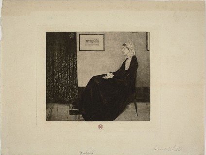 Whistler’s Mother, after Whistler, c. 1883, Henri Charles Guérard (French, 1846-1897), after James