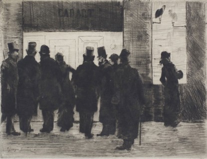 Cadart’s Shop Window, 1879, Pierre-Georges Jeanniot, French, 1848-1934, France, Etching ond