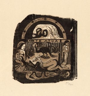 Te atua (The God), from the Suite of Late Wood-Block Prints, 1899, printed 1995, Paul Gauguin