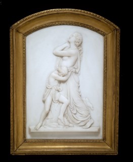 Hagar and Ishmael, 1856, Edward Sheffield Bartholomew, American, 1822–1858, Rome, Marble, 71.1 × 49