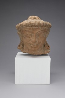 Male Head, 3rd/4th century, India, Uttar Pradesh, Uttar Pradesh, Terracotta, 23.5 x 21.0 x 19.7 cm