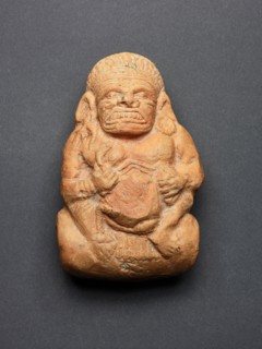 Toy Cart with Grimacing Potbellied Dwarf (Yaksha), 1st century B.C., India, West Bengal,