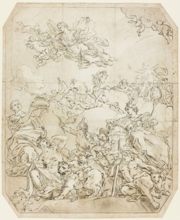Aurora Heralds the Break of Day to the Four Corners of the Globe, n.d., Unknown artist, Italian,