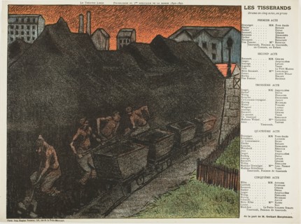 Seventh Performance: Les Tisserands, for Le Théatre Libre, 1892–93, Henri-Gabriel Ibels (French,