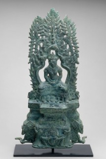 Altarpiece with Seated Buddha, Angkor period, late 12th/early 13th century, Cambodia or