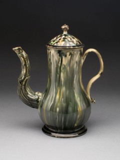 Coffee Pot, 1760/70, England, Staffordshire, Staffordshire, Lead-glazed earthenware (creamware), 23