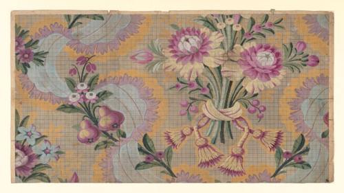 Mise-en-carte (Point-paper), 1787, Designed by J Bt Clere and Germain Frères, France, Lyon, France,