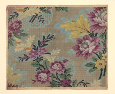 Mise-en-carte (Point-paper), 1760/90, Designed by J Bt Clere and Germain Frères, France, Lyon,