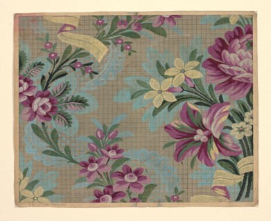 Mise-en-carte (Point-paper), 1760/90, Designed by Germain Frères, France, Lyon, France, Ink and