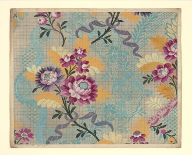 Mise-en-carte (Point-paper), 1760/90, Designed by Germain Frères, France, Lyon, France, Ink and