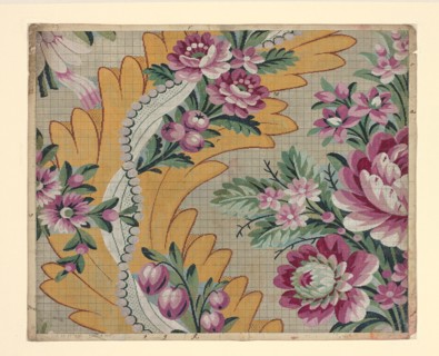 Mise-en-carte (Point-paper), 1787, Designed by Germain Frères, France, Lyon, France, Ink and