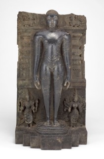 Jaina Tirthankara Chandraprabha Standing in Meditation (Kayotsarga), 12th century, India,