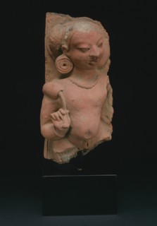 Male Deity (Deva) Holding a Lotus Bud, Gupta period, 4th/5th century, India, Uttar Pradesh, Uttar