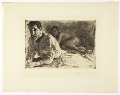 Augustus Saint Gaudens II (Saint Gaudens and His Model), 1897, Anders Zorn, Swedish, 1860-1920,