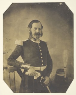 Portrait of a French Military Officer, c. 1855, French, mid-19th century, France, Salted paper