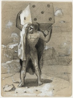 The Die, also called the Weight of Passions, 1878/82, Odilon Redon, French, 1840-1916, France,