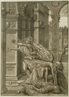 Lovers Surprised by Death, 1510, Hans Burgkmair the Elder, German, 1473-1531, Germany, Chiaroscuro