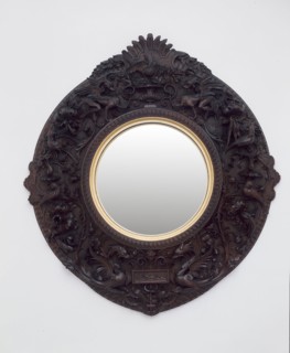 Mirror, 1870, Siena, Italy, Carlo Bartolozzi (Italian, 1835-1922) and Nicodemo Ferri (Italian, c.