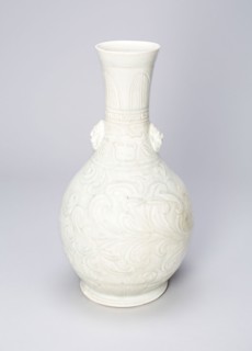 Vase with Ox Masks and Upright and Curling Leaves, Southern Song dynasty (1127–1279), China,