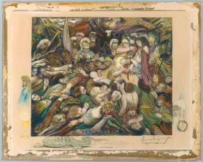 Christ Among His Tormentors, 1894–98, Henri de Groux, Belgian, 1867-1930, Belgium, Pastel over