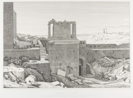The Acropolis of Athens, 1845, Théodore Caruelle d’Aligny, French, 1798-1871, France, Etching on