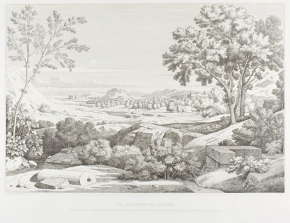 View from the Banks of the Illisós: Mountains of the Argolid, Temple of Olympic Jupiter, the