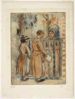 Beggar Women, c. 1894, printed 1930, Camille Pissarro (French, 1830-1903), printed by Alfred