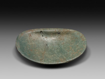 Pendant in the Form of a Clamshell, A.D. 1/800, Colima, Colima, Mexico, Colima state, Serpentine,