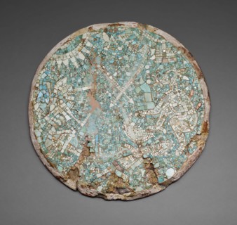 Mosaic Disk with a Mythological and Historical Scene, 1400/1500, Mixtec, Northern Oaxaca, Mexico,