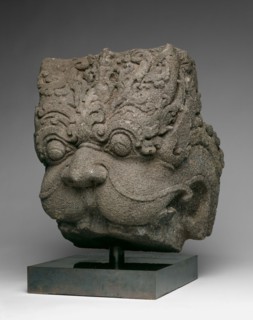 Lion-Headed Demon (Kala), 9th century, Indonesia, Central Java, Central Java, Andesite, 37.8 × 31.6