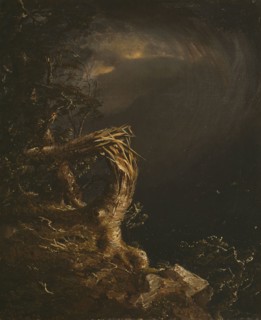 Blasted Tree, 1850, Jasper Francis Cropsey, American, 1823–1900, United States, Oil on canvas, 43.2